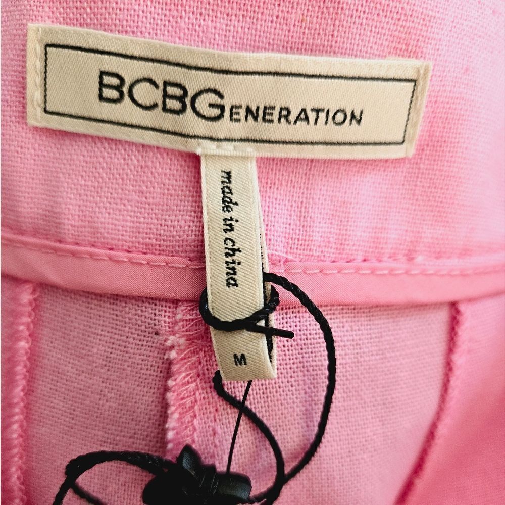 NWT BCBGeneration Pleated Shorts Pink - Picture 6 of 9